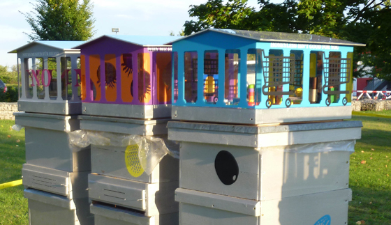 Neues Museum für Bienen auf dem Alten Flugplatz in Frankfurt Bonames