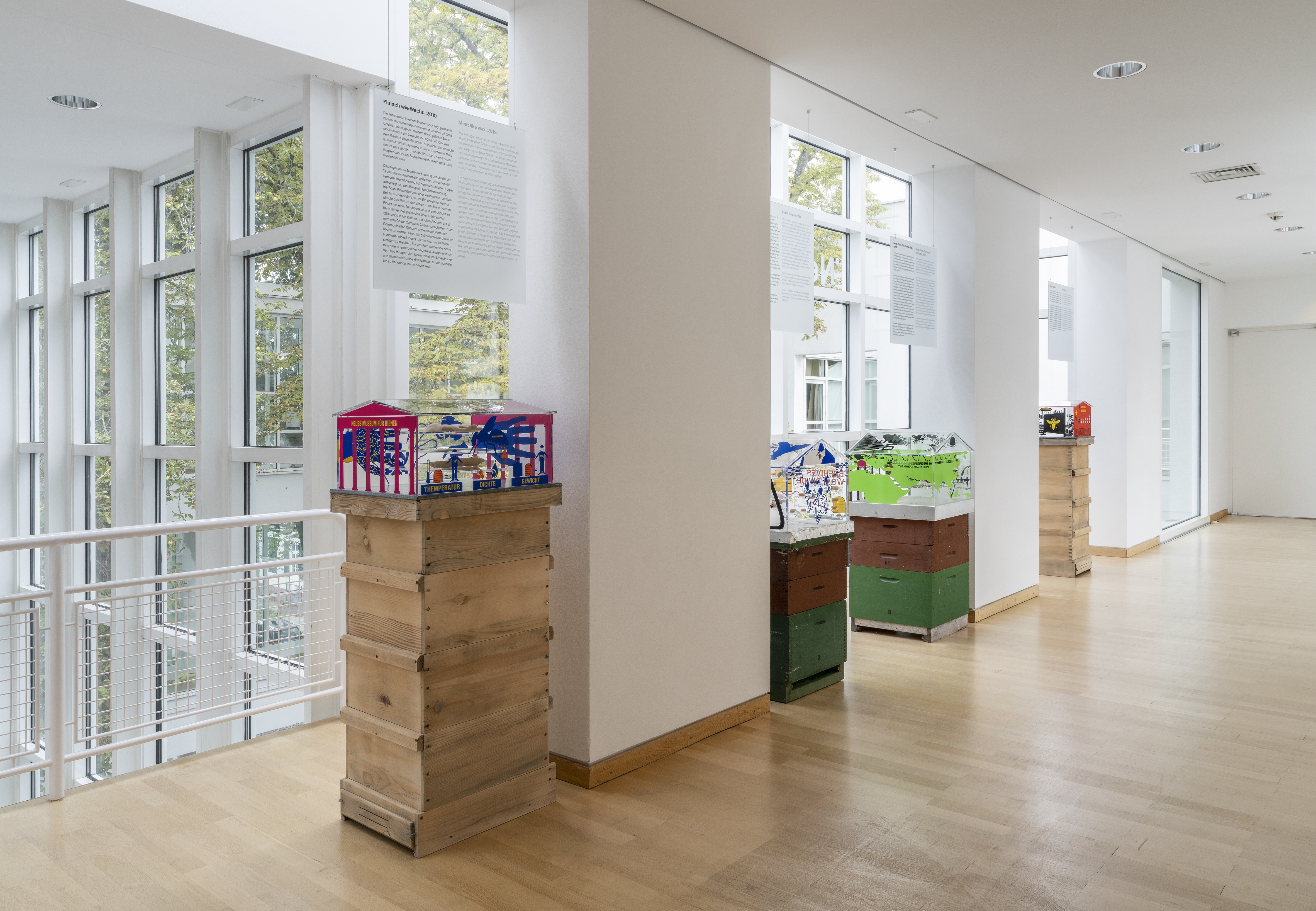 Bienenkästen im Museum Angewandte Kunst (MAK)
